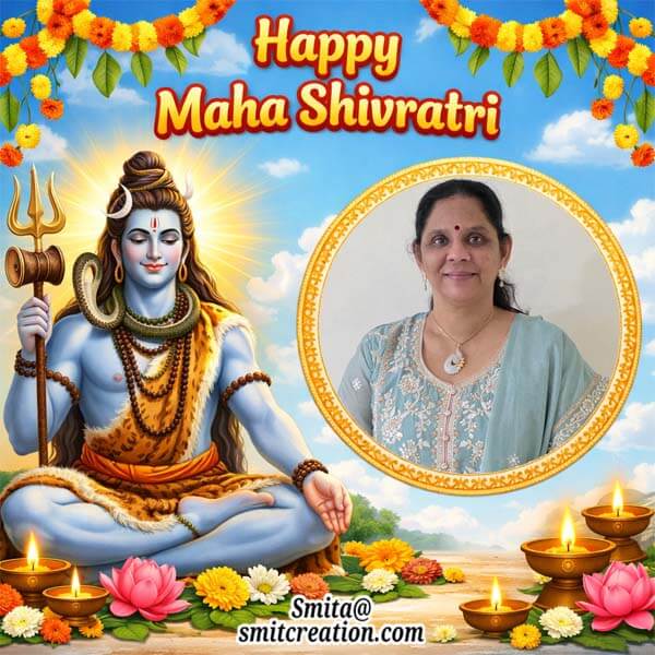Happy Maha Shivratri Divine Morning Photoframe