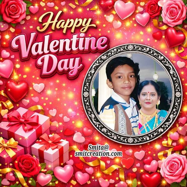 Luxury Happy Valentine Day Photoframe Image