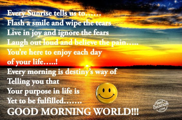 Good Morning Sunrise Messages