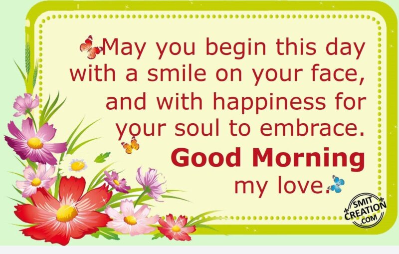 Good Morning Smile Messages Images - SmitCreation.com