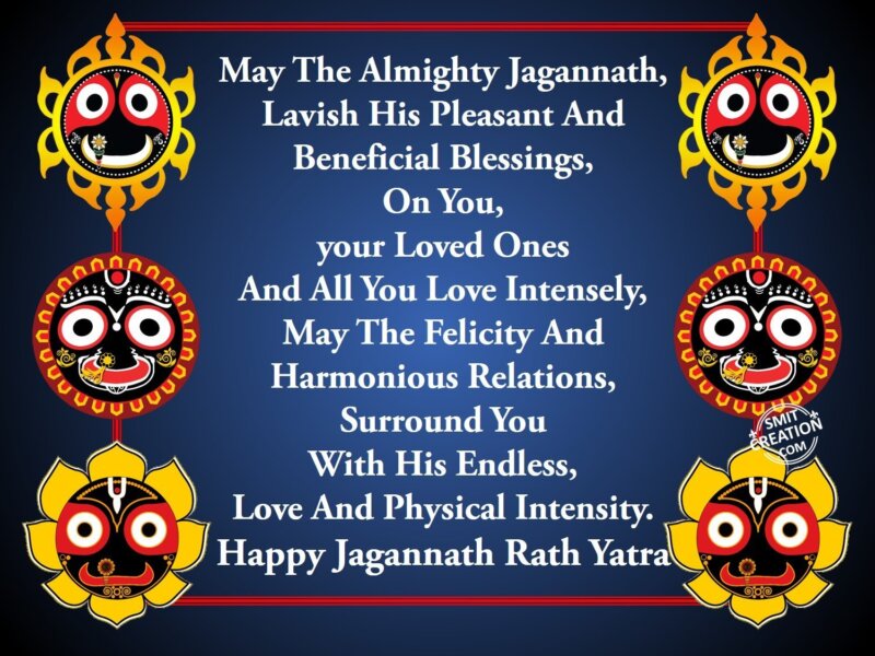 Happy Jagannath Rath Yatra - SmitCreation.com