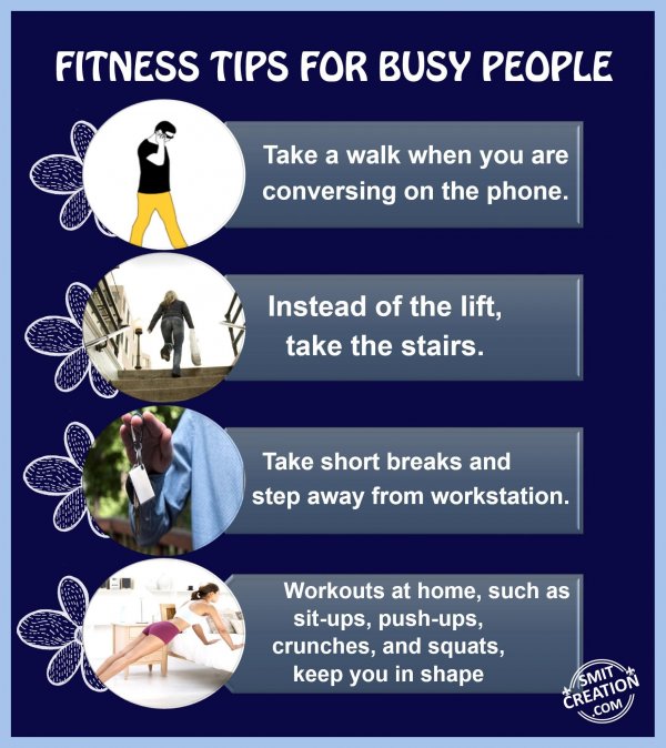 Fitness Tips for Busy People