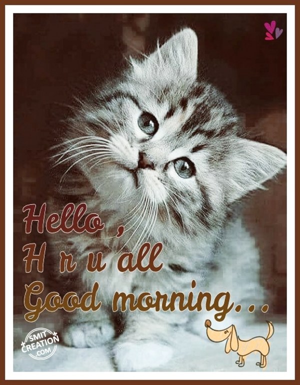 Hello Hru all Good Morning…