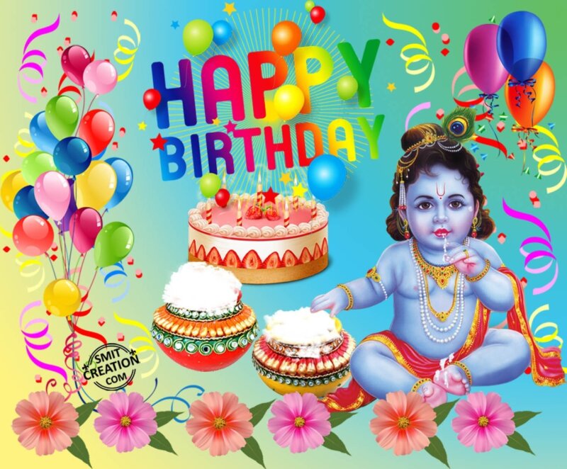 HAPPY BIRTHDAY KRISHNA - SmitCreation.com