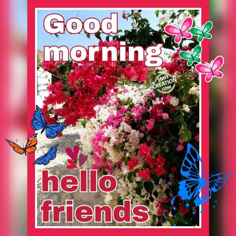 GOOD MORNING – HELLO FRIENDS - SmitCreation.com