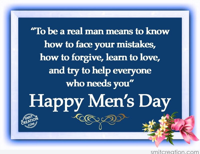 Happy Men's Day - SmitCreation.com