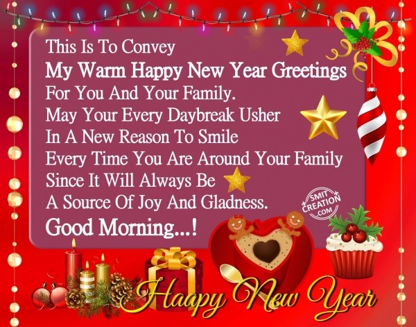 GOOD MORNING HAPPY NEW YEAR