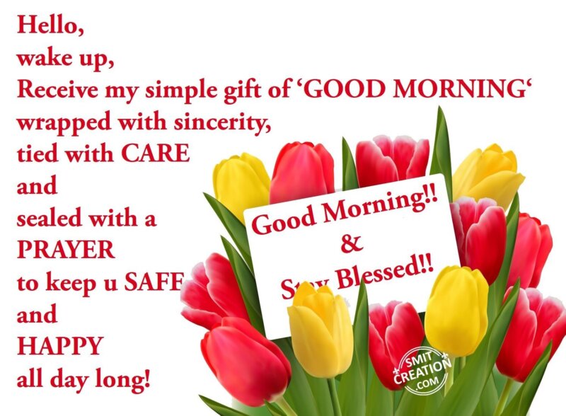 Good Morning Flowers Images With Messages - SmitCreation.com