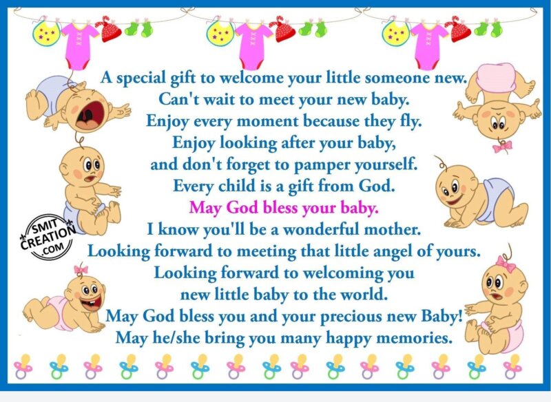 May God bless your baby. - SmitCreation.com