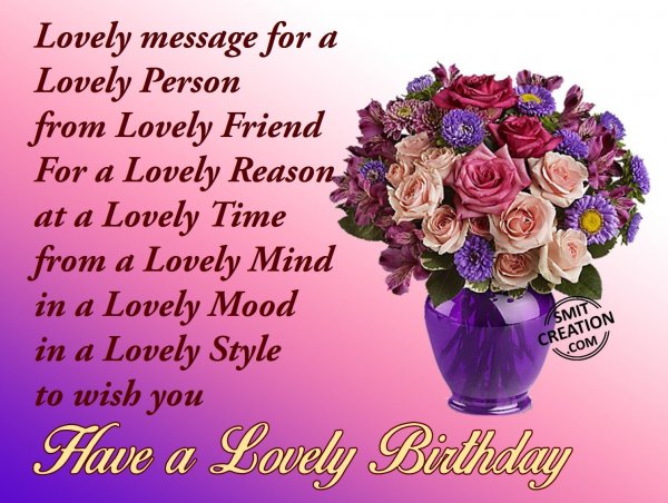 Have a Lovely Birthday - SmitCreation.com