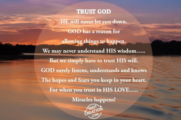 TRUST GOD