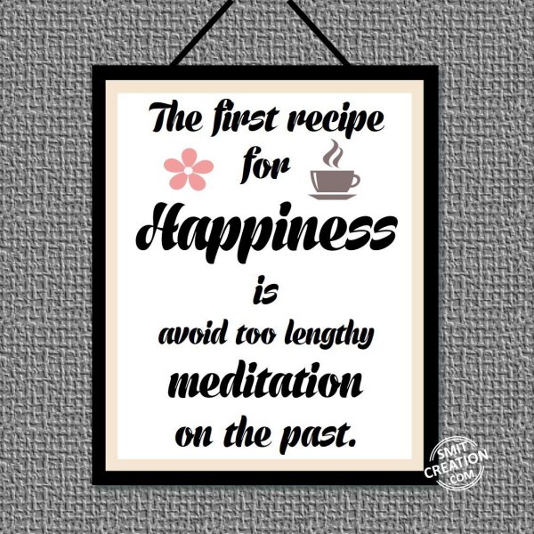 The First Recipe For Happiness