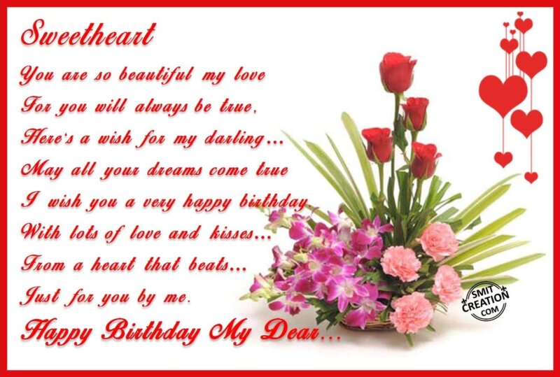 Happy Birthday My Dear - SmitCreation.com