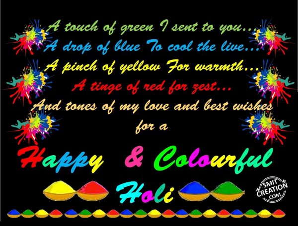 Happy  & Colourful Holi