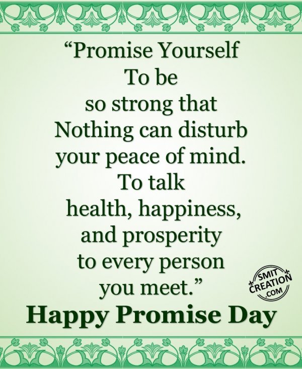Happy Promise Day