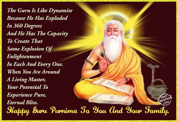 Happy Guru Purnima to You and Your family