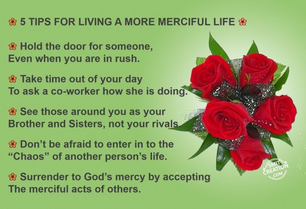 5 TIPS FOR LIVING A MORE MERCIFUL LIFE