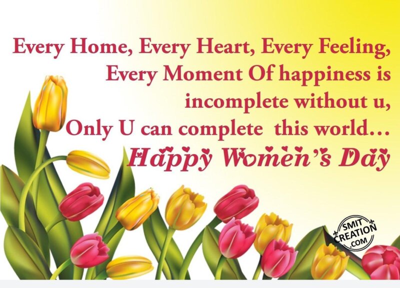 Happy Women’s Day! - SmitCreation.com