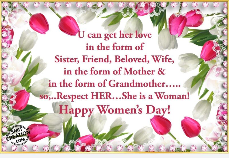 Happy Women's Day! - SmitCreation.com