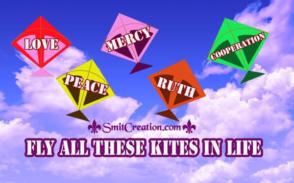 FLY ALL THESE KITES IN LIFE