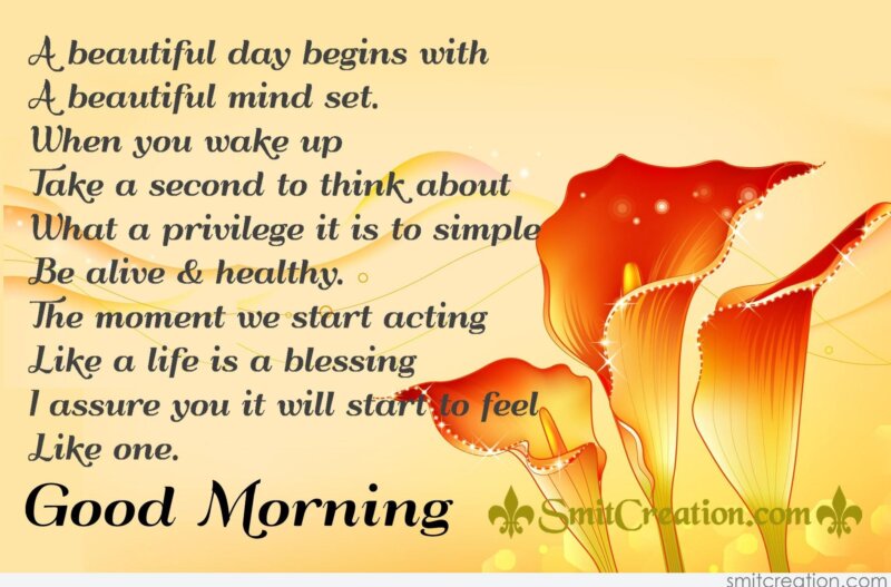 Beautiful Good Morning Inspirational Quotes With Images - SmitCreation.com