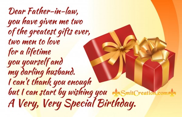 Happy Birthday Dear Father-In-Law - SmitCreation.com