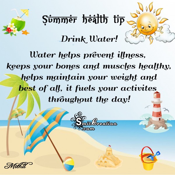 Summer Health Tip – Drink Water