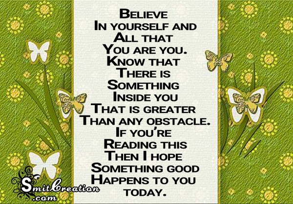 Believe In Yourself Quotes Images