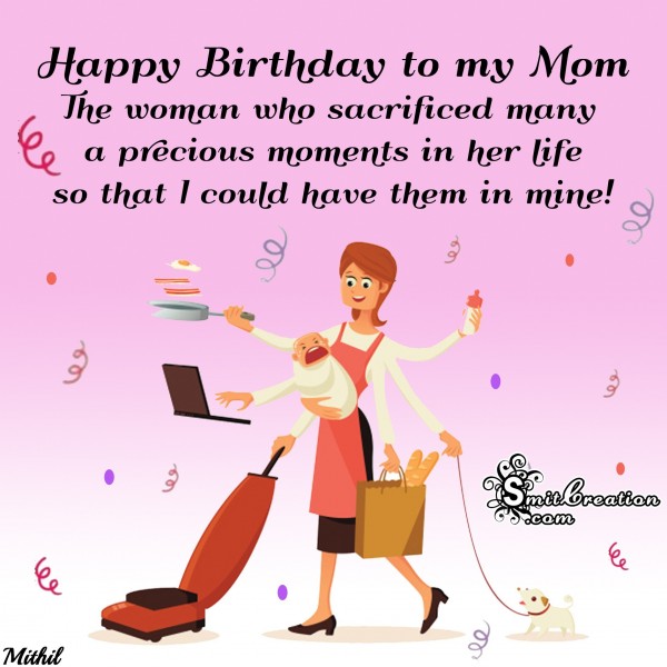Happy Birthday to my Mom