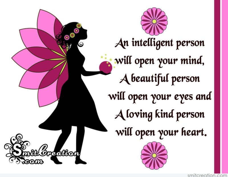 A loving kind person will open your heart - SmitCreation.com