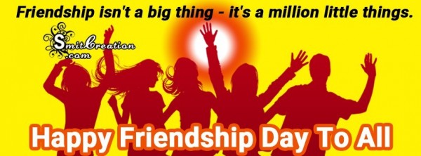 FB COVER – HAPPY FRIENDSHIP DAY TO ALL