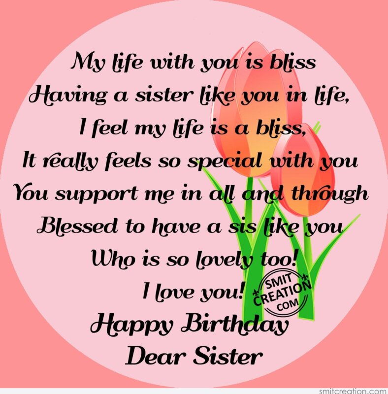Happy Birthday Dear Sister Smitcreation Com