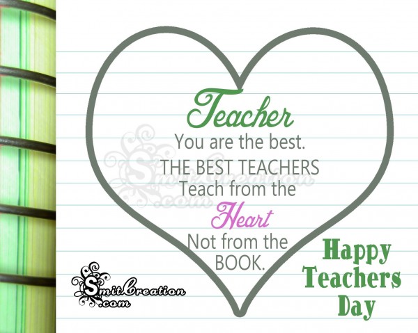 Happy Teacher’s Day!