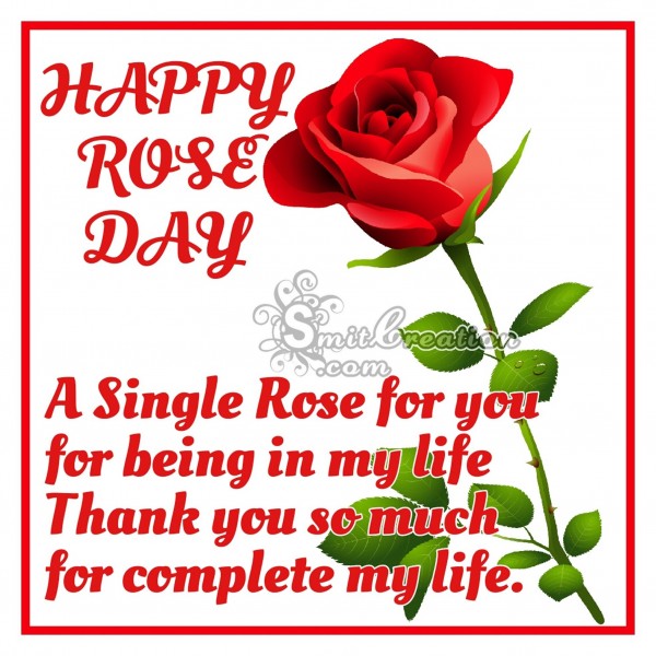 HAPPY ROSE DAY