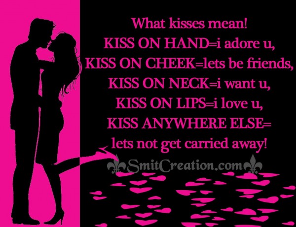 What Kisses mean!