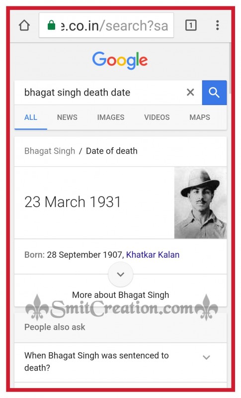 Beaware of Fake News about Bhagat Singh hanged