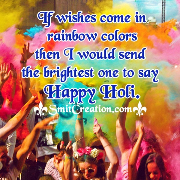 Happy Holi Brightest Wish