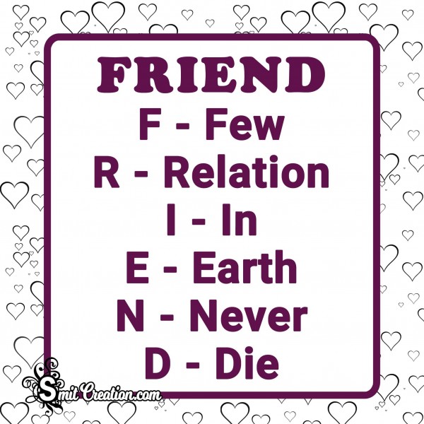 Full Form of Friend