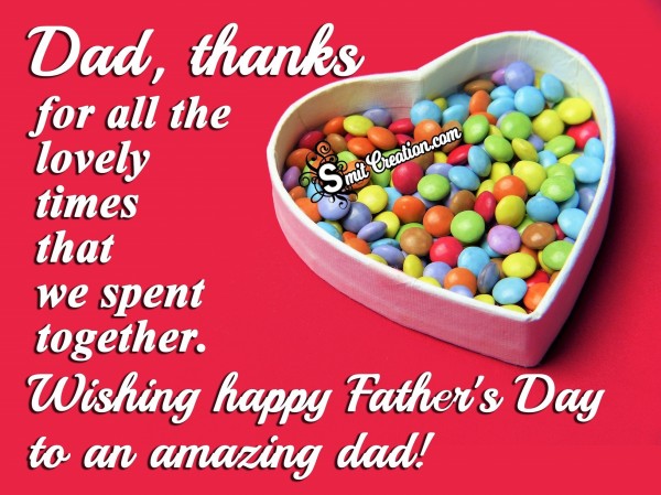 Wishing happy Father’s Day to an amazing dad