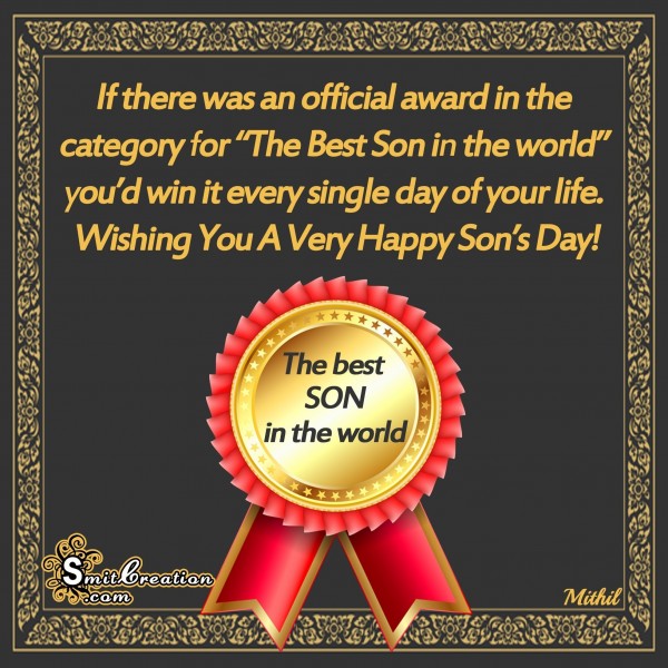 Happy Son’s Day