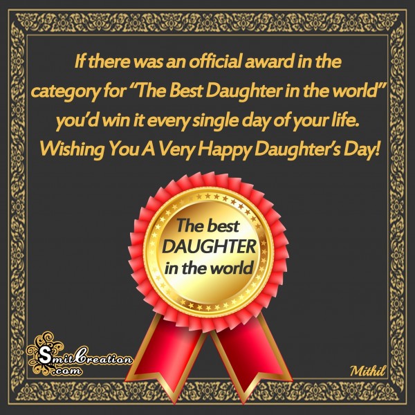 Wishing You A Very Happy Daughter's Day