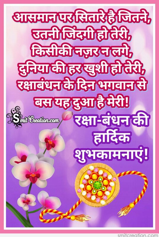 Raksha Bandhan Hindi Pictures and Graphics - SmitCreation.com