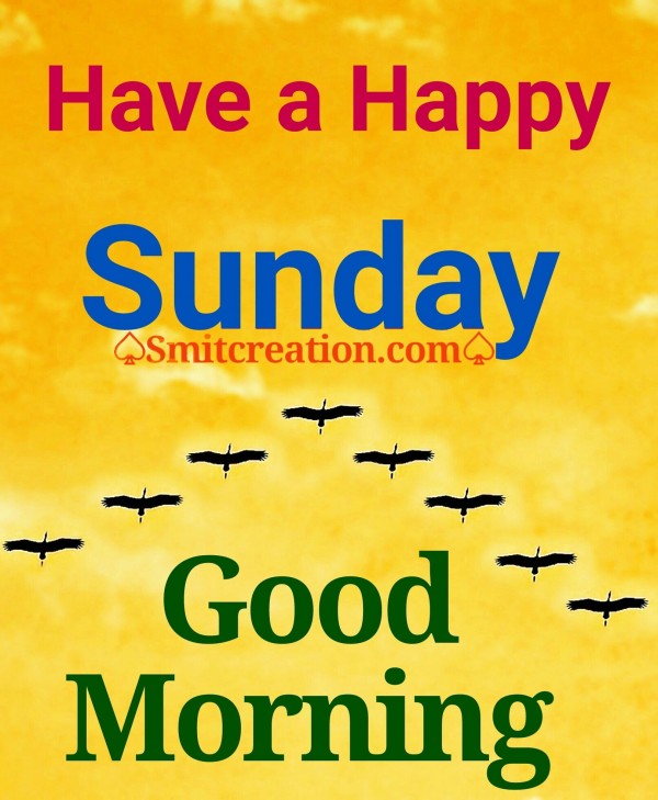 Have a Happy Sunday Good Morning