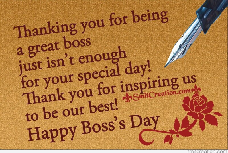 Happy Boss’s Day - SmitCreation.com