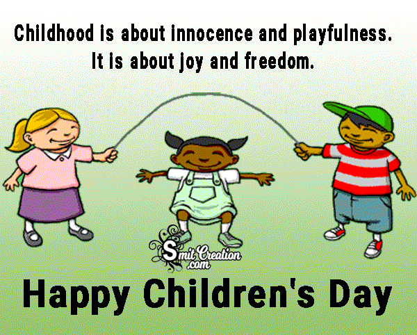 Happy Children's Day Animated Gif Image