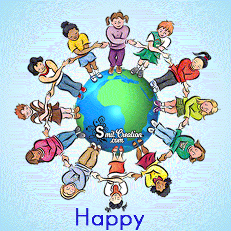 Happy Children's Day Animated Gif Image 