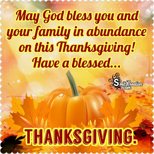 Have A Blessed Thanksgiving