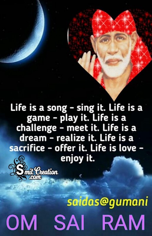 Om Sai Ram – Life Is A Song Sing It