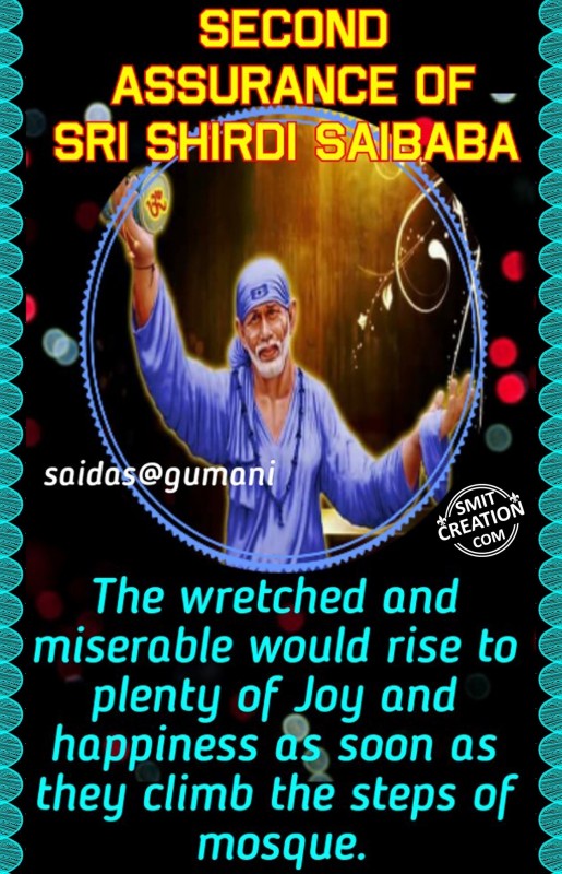 Second Assurance Of Sri Shirdi Sai Baba