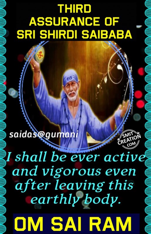 Third Assurance Of Sri Shirdi Sai Baba